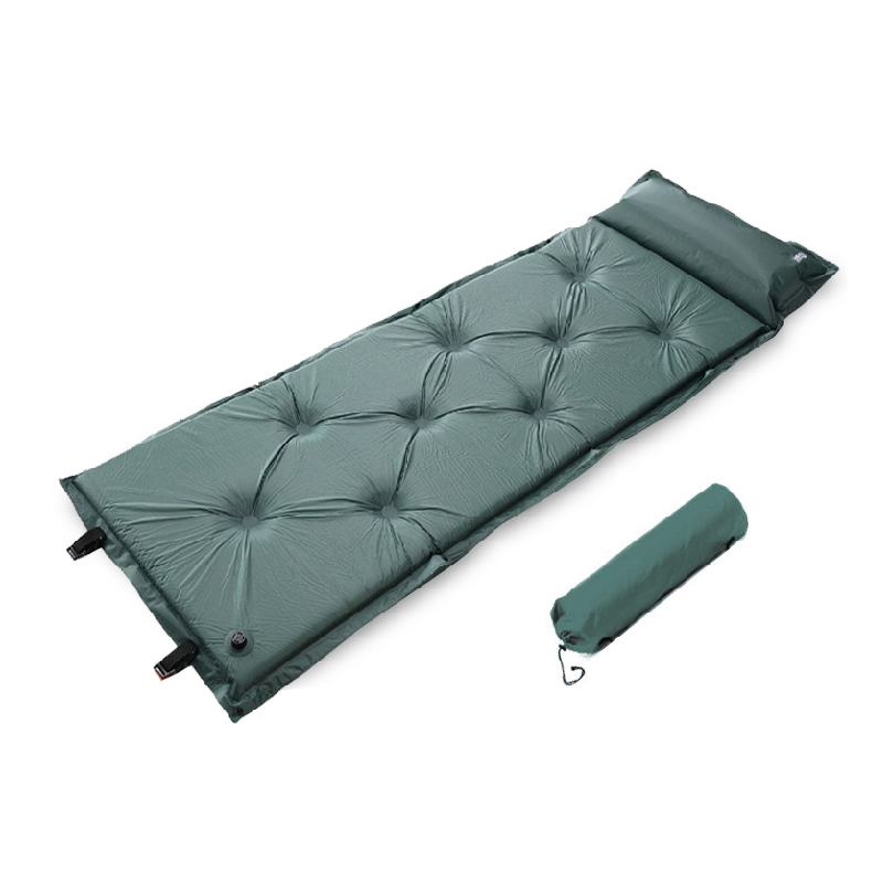 Nine hole sponge self inflating cushion